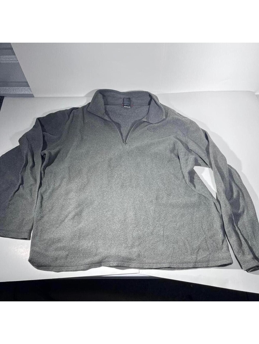 The North Face Gray Quarter Zip Fleece Pullover Men's XL